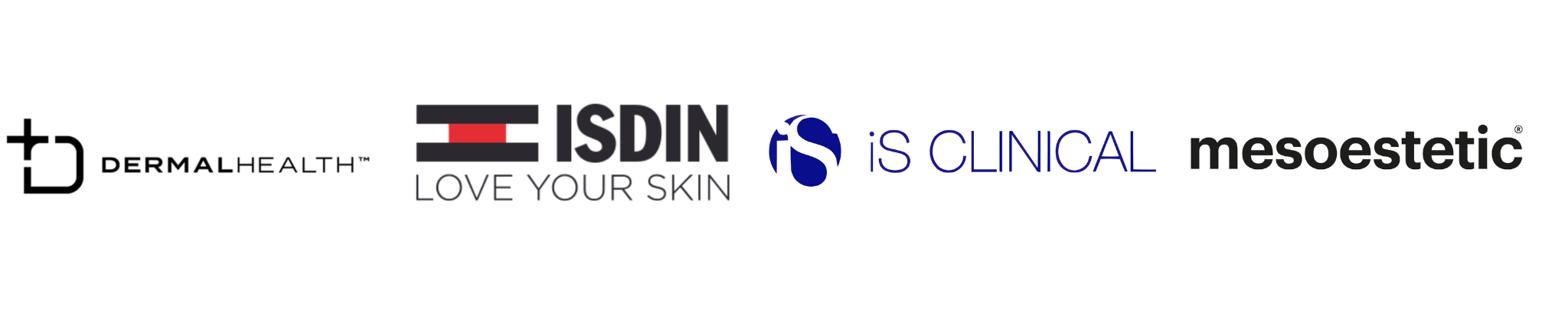 Dermal Health, ISDIN, iS Clinical and Mesoestetic skincare brands available at SkinScience